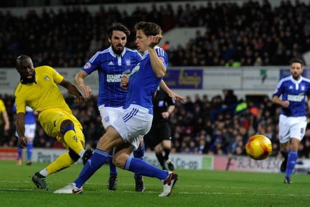 Souleymayne Doukara scores. PIC: Bruce Rollinson