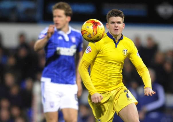 Sam Byram, in action for Leeds United at Portman Road on Tuesday night. Picture: Bruce Rollinson
