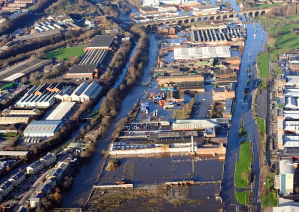 Aerial picture over the Kirkstall Road area of Leeds.