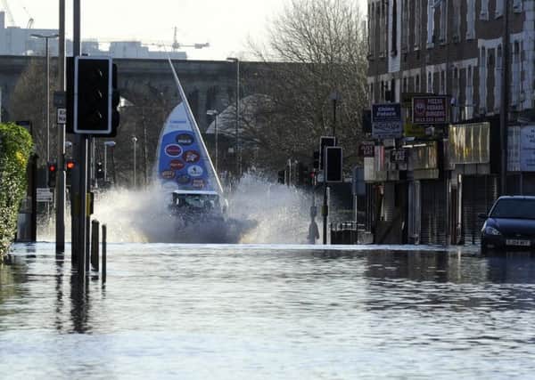 Flooding in Kirkstall Road.