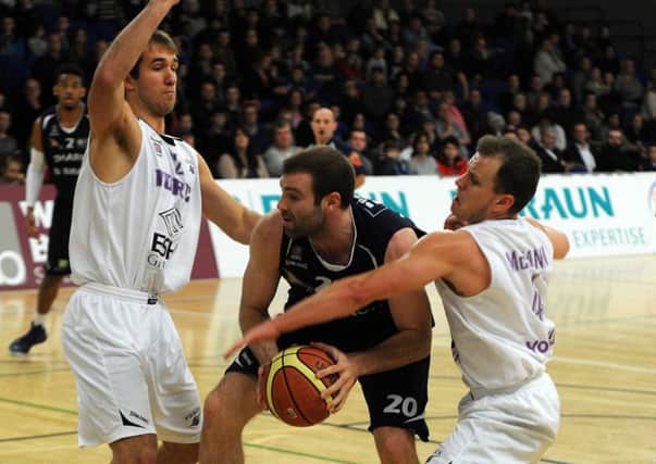 Action from last season's clash between Leeds Force and Sheffield Sharks.