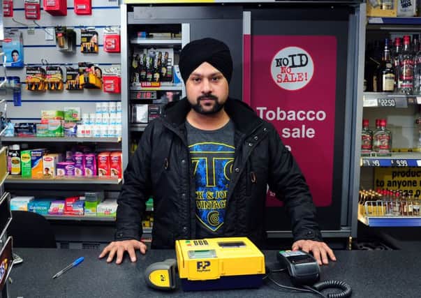 Tandeep Singh Saggu, who was attacked by robbers at Cottage Stores, on Newall Carr Road, Otley.