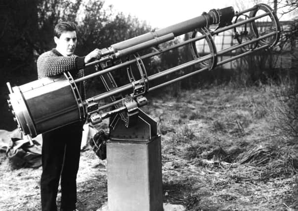 1964: Warren Horsman of Tingley and his 10 inch telescope.
