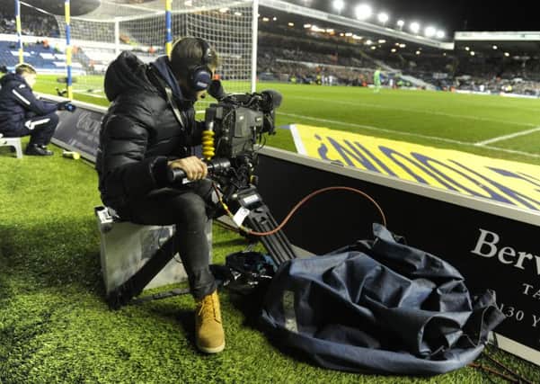Sky Sports TV camera at Elland Road for the last televised game on 29 December 2015.  (Picture: Bruce Rollinson)