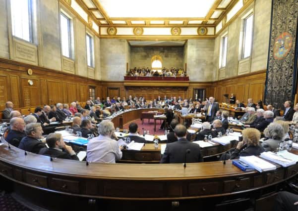 BIG DECISIONS: A meeting in the main council chamber at Leeds Civic Hall. Picture: Tony Johnson