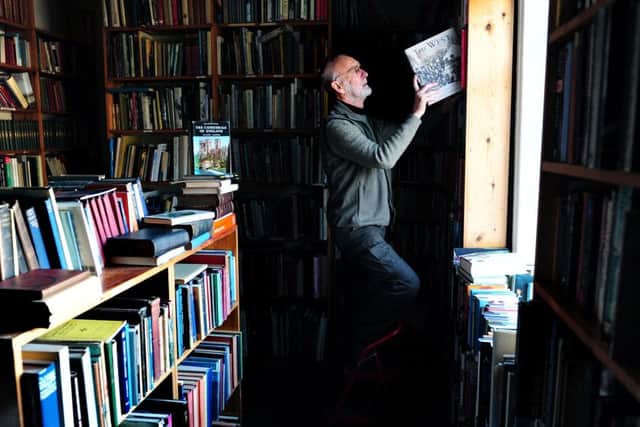 Owner Roy Brook at The Bookshop Kirkstall
