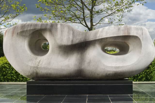 Rosewall (Curved Reclining Form) by Barbara Hepworth in Chesterfield, Derbyshire, dated 1960-2