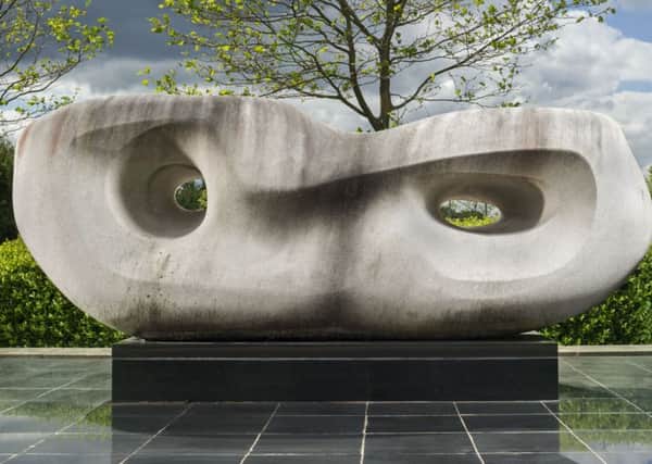 Rosewall (Curved Reclining Form) by Barbara Hepworth in Chesterfield, Derbyshire, dated 1960-2