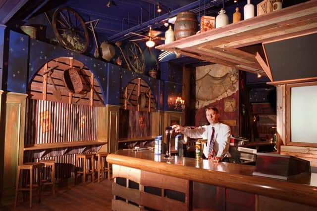 One of the bars at Jumpin Jaks. (for ed ads Majestic Night Club and Jumpin Jaks, City Sq, Leeds)