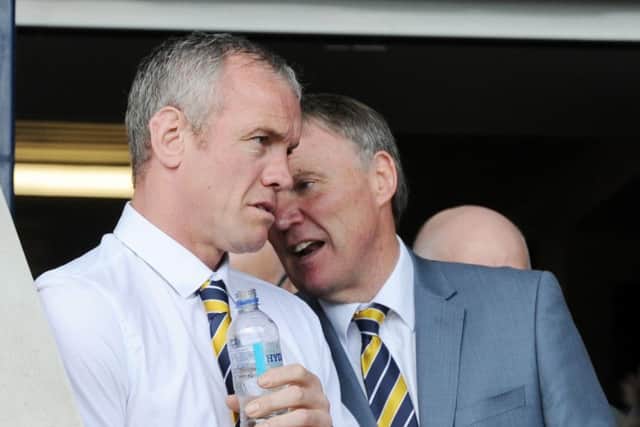 Leeds Rhinos' Brian McDermott and Gary Hetherington