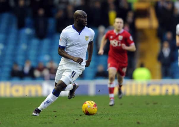 Souleymane Doukara brings the ball forward.  PIC: Tony Johnson