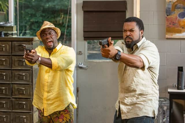 Undated Film Still Handout from Ride Along 2. Pictured: Kevin Hart and Ice Cube. See PA Feature FILM Cube Hart. Picture credit should read: PA Photo/Universal Pictures. WARNING: This picture must only be used to accompany PA Feature FILM Cube Hart.