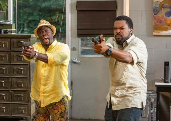 Undated Film Still Handout from Ride Along 2. Pictured: Kevin Hart and Ice Cube. See PA Feature FILM Cube Hart. Picture credit should read: PA Photo/Universal Pictures. WARNING: This picture must only be used to accompany PA Feature FILM Cube Hart.