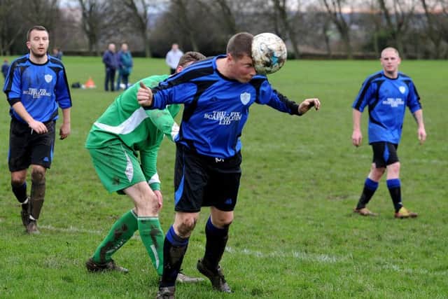 Leeds Combination League action from Main Line Social v AFC Bramley.