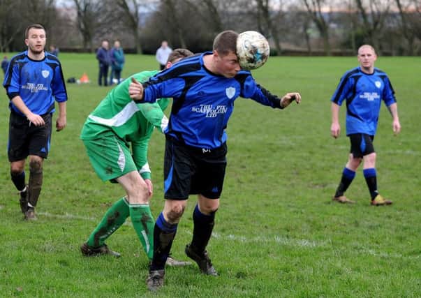 Leeds Combination League action from Main Line Social v AFC Bramley.
