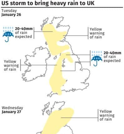 Latest weather warnings from the Met Office