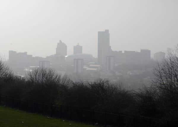 Smog over Leeds city centre PIC: Ross Parry
