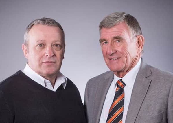 New Castleford Tigers club president Brian Ashworth, right, with chief executive Steve Gill.