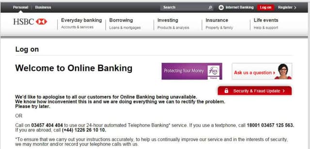 HSBC said it successfully defended its internet banking service from a cyber attack.