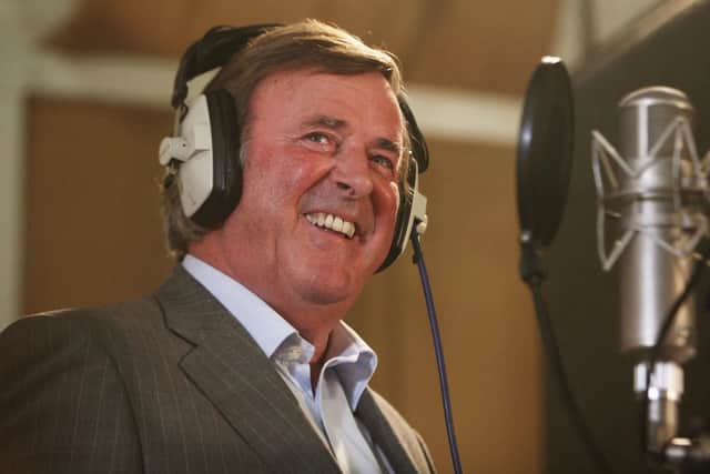 Sir Terry Wogan with his wife Lady Helen, after the radio and television presenter collected his knighthood from Queen Elizabeth II during an investiture ceremony at Buckingham Palace. The veteran broadcaster has died aged 77 following a short illness.