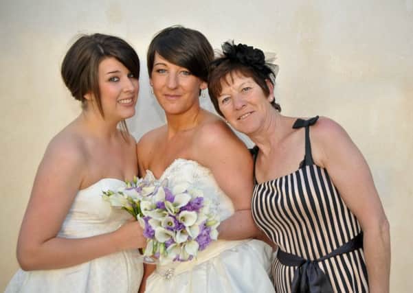 Jennifer Leonard and Sarah Wilkinson with their mother Glynis.