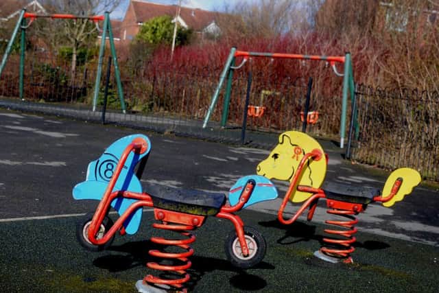 The playground off Magpie Lane.