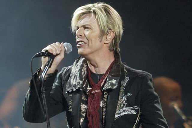 David Bowie, pictured during his 2003 'Reality' tour in the USA. Picture: AP/Kathy Willens.