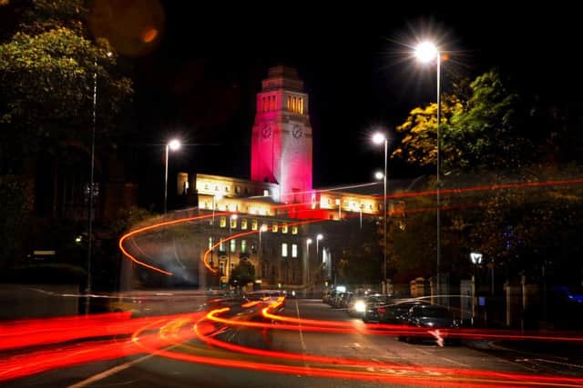 The University of Leeds' Parkinson Building. Picture by Tony Johnson.