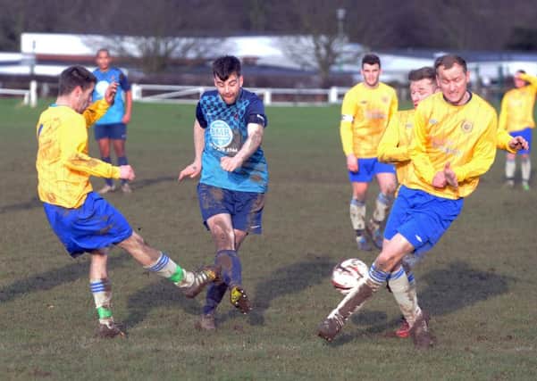 West Yorkshire League Division 2 action from Barwick v Great Preston.