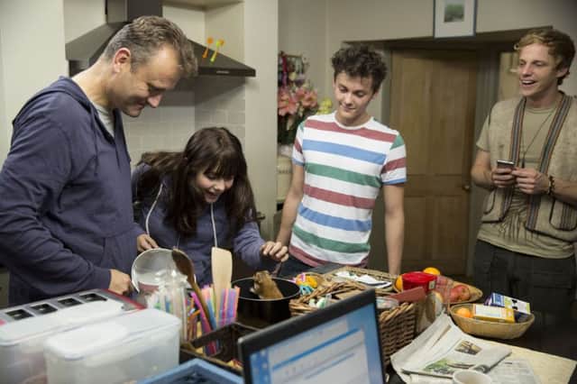 The more you have, they more they cost (and the more they give, of course, in so many ways). The BBC's Outnumbered series was one many parents identified with - pictured (L-R) are Hugh Dennis, Ramona Marquez, Tyger Drew-Honey and Chris Geere.