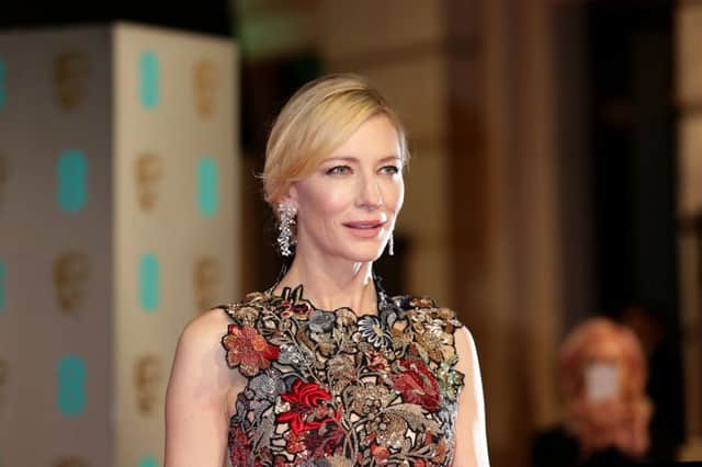 Cate Blanchett attending the EE British Academy Film Awards at the Royal Opera House, Bow Street, London: Yui Mok/PA Wire