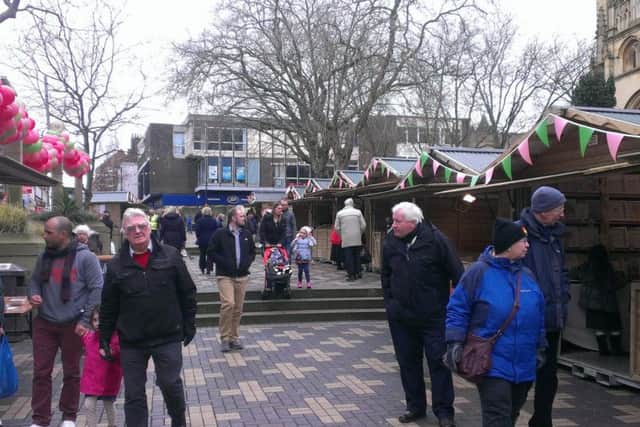 Wakefield Rhubarb Festival, precinct.