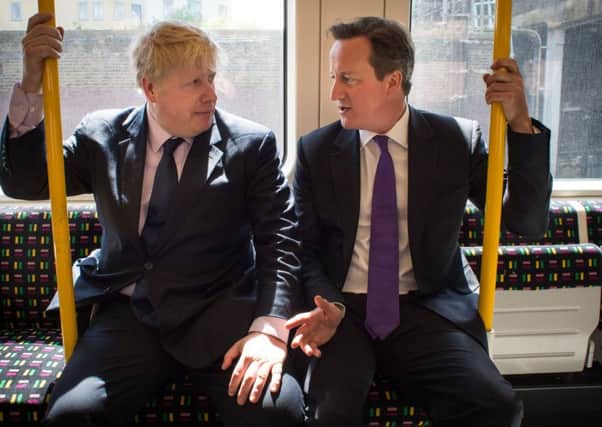 Mayor of London Boris Johnson with Prime Minister David Cameron