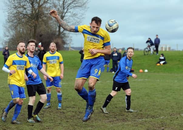 Action from the Leeds Sunday League Championship clash between West Leeds Wortley and  West Leeds Armley.