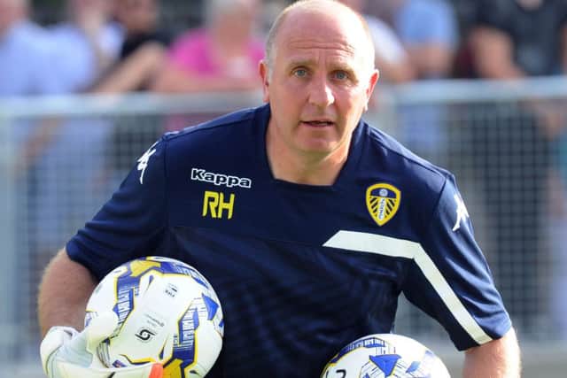 Leeds United goalkeeping coach Richard Hartis.