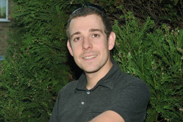 Johno Ellison relaxing at home in Boston Spa after the trip.