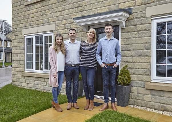 EXCITING JOURNEY: Vicki, Nick, Paula and Tom Bennett at their new home.
