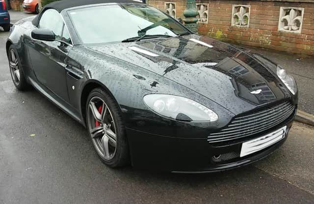 A Â£38,000 Aston Martin Vantage was among the cars seized