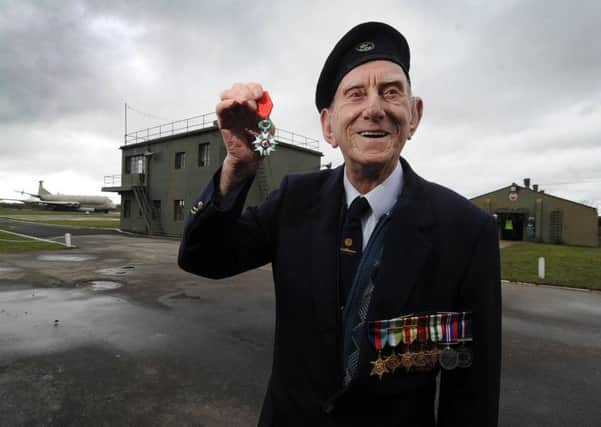 William Bill Cutler after receiving the LÃ©gion dHonneur at the Yorkshire Air Museum earlier this month.