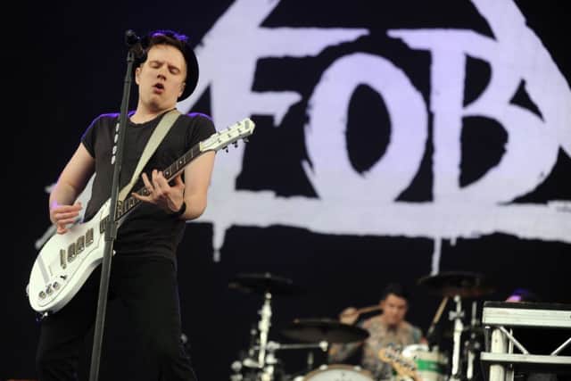 23 august 2013.
Leeds Festaival 2013 at Bramham Park.
Fall Out Boy on stage.