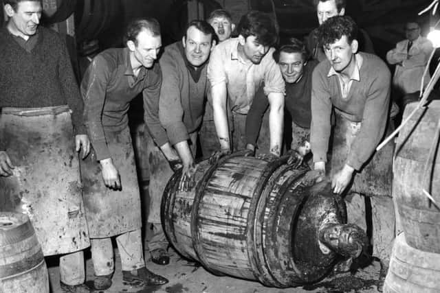 Tetley's workers pictured in the brewery's heyday
