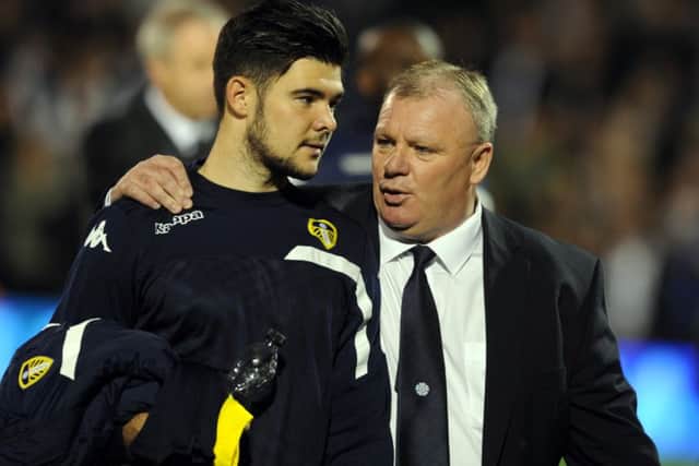 Alex Mowatt and head coach Steve Evans.