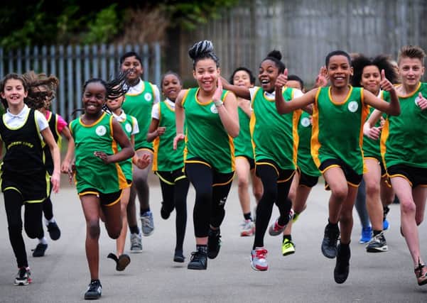 The Bracken Edge Primary School athletics team. 
Pictures : Jonathan Gawthorpe