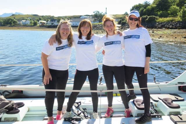 From left: Janette Benaddi, Niki Doeg, Helen Butters and Frances Davies, who ended up revealing more than expected when they joined BBC Breakfast to talk about their record-breaking trip across the Atlantic.