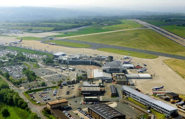 Aerial shot of Leeds Bradford Airport. Picture by Tony Johnson