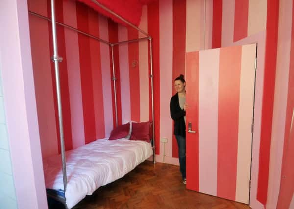 Manager Rhian Aitken at the Art Hostel in Leeds. Pictures: Tony Johnson.