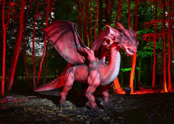 WHATS IN A NAME?: The dragon at Stockeld Park. PIC: Simon Miles