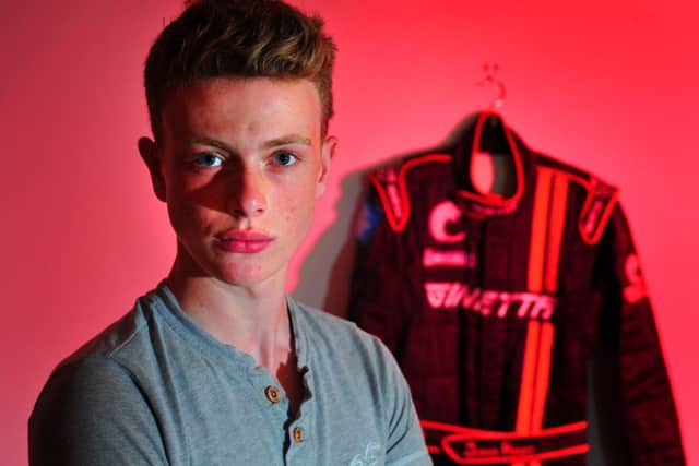 18-year-old Leeds-born motor racing driver and national champion James Kellett.