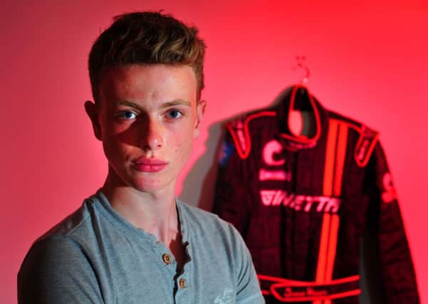 18-year-old Leeds-born motor racing driver and national champion James Kellett.
