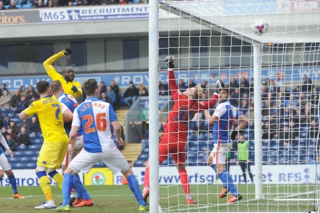 Sol Bamba scores the opening goal against Blackburn. (Picture: Simon Hulme)